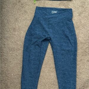 Bombshell Blue Athletic Leggings High Waist